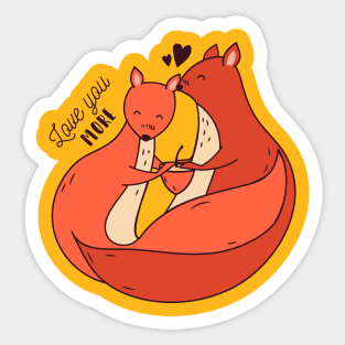 Squirrels In Love Sticker